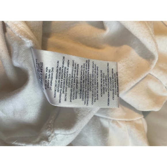 Tommy Hilfiger top. Short ruffle sleeve, white w/ logo and heart. Size 24m. - Picture 6 of 6